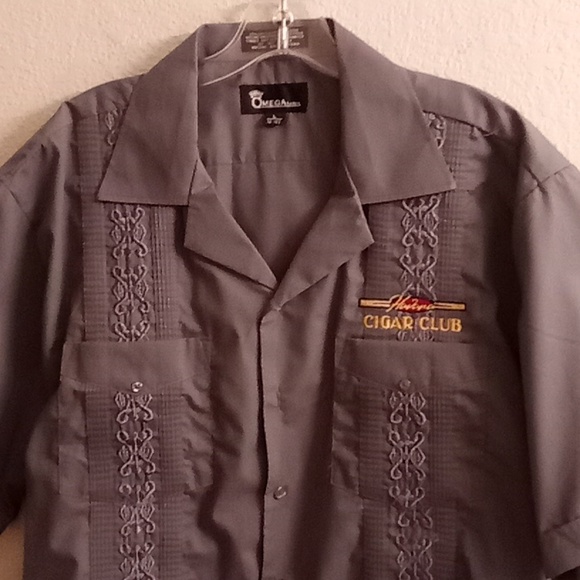 OMEGA Fashion Embroidery Cigar Size L 16-16 1/2 Gray Color HCS - Picture 7 of 11